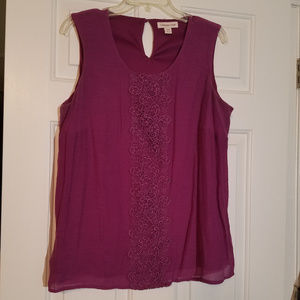 🌞Coldwater Creek XL Lined Tank Top